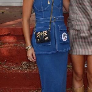 Geisha Designs Blue Denim Women's Maxi Dress